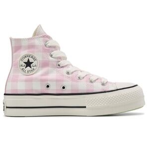 Chuck Taylor All Star Hi Lift Platform Pink/White Gingham Women’s size 7 NEW!!!
